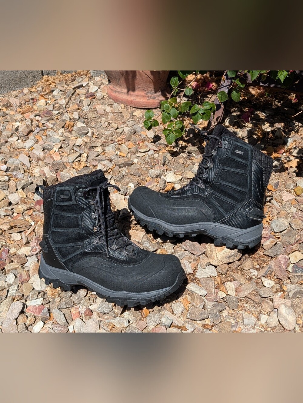 Merrell Mens 9.5 Norsehund Beta Waterproof 400g Opti-Warm Snow Hiking Boots J394